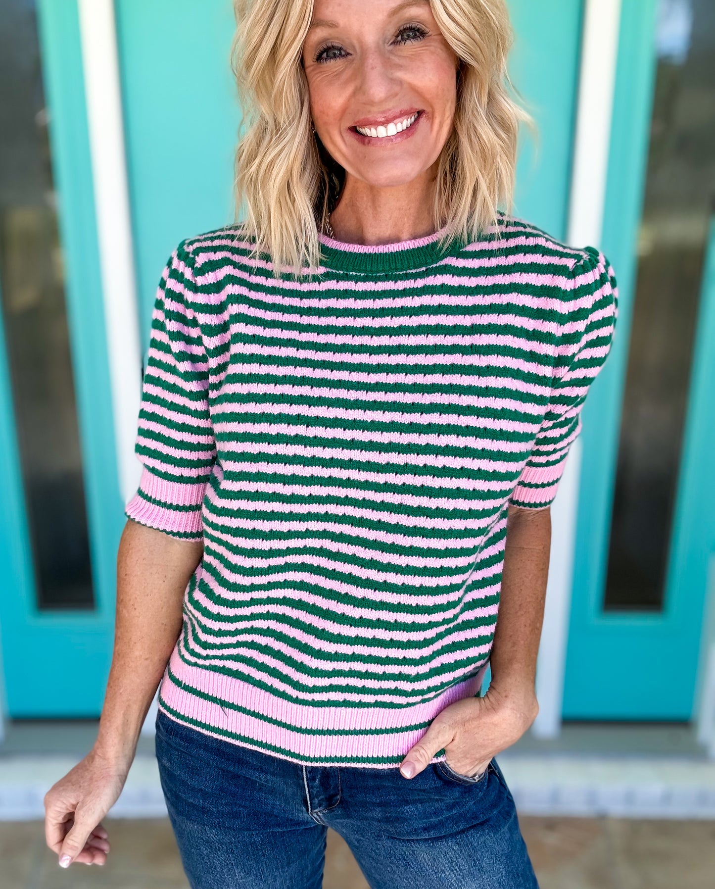 Puff & Stripes Delight Sweater