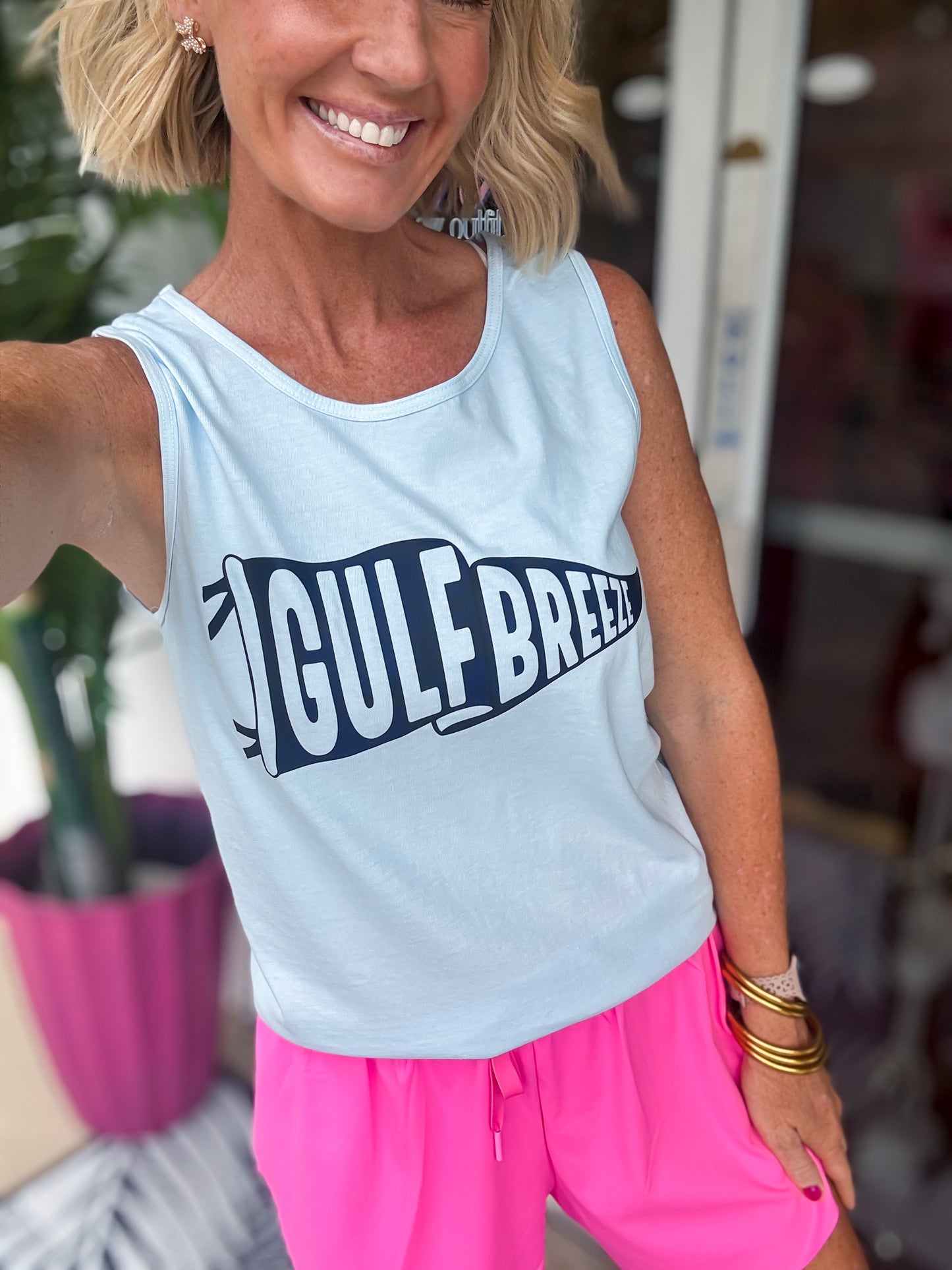 Baby Blue Gulf Breeze Penant Tank
