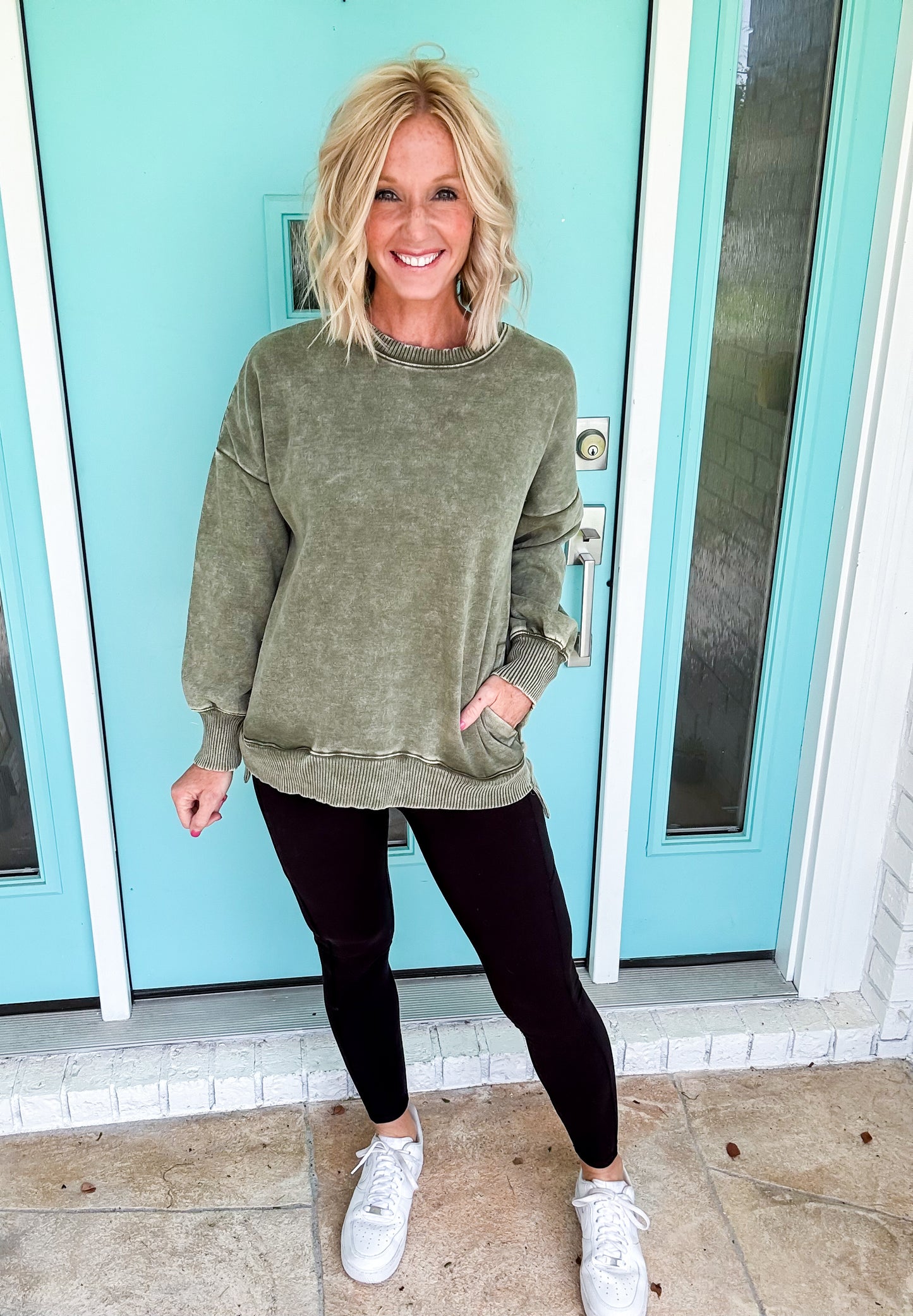 On Occasion Mineral Washed Pullover