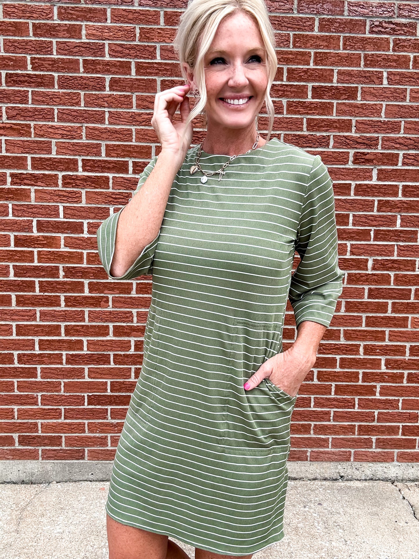 Falling Lines Dress