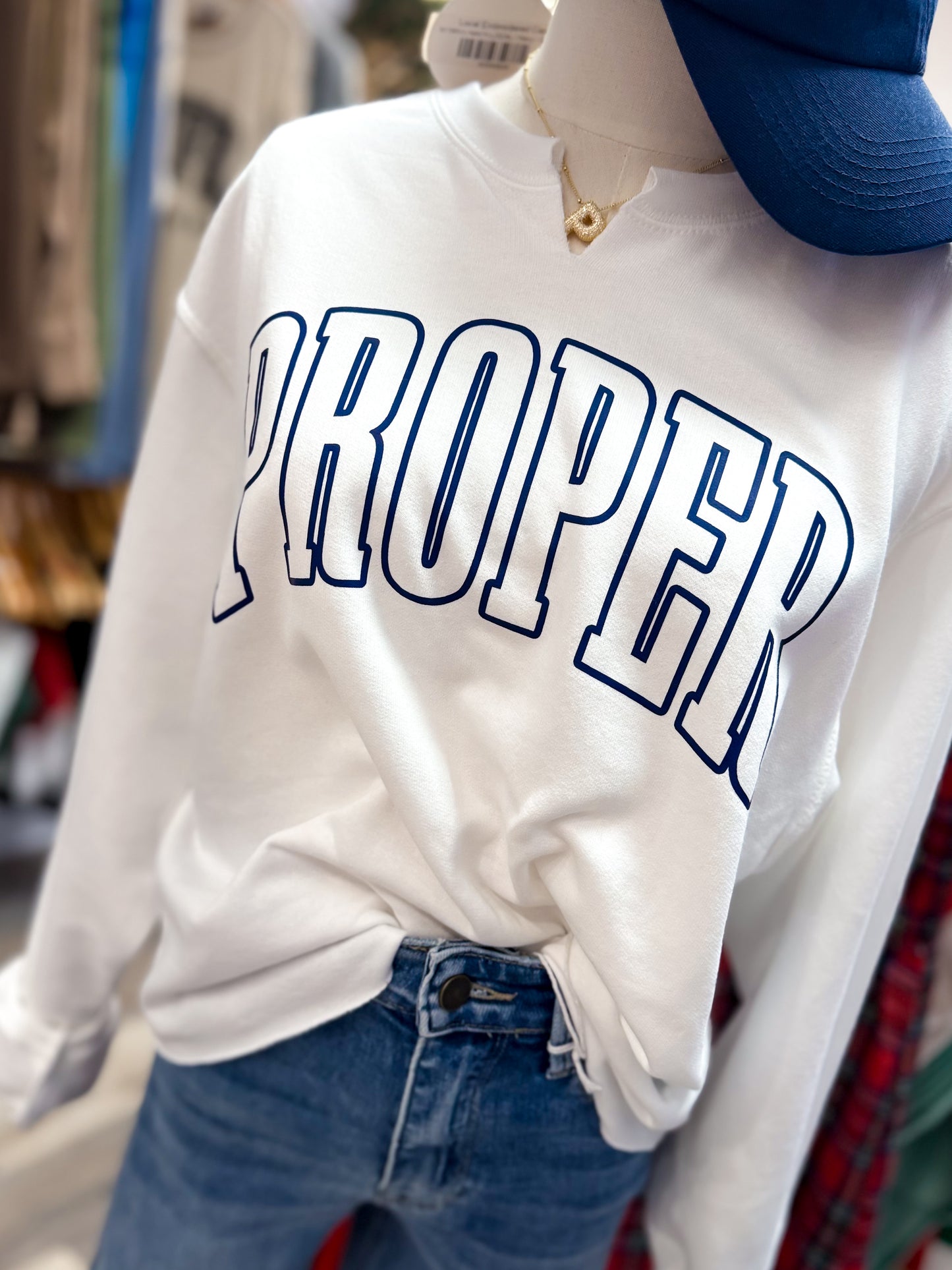 PROPER Raw Edge Pullover