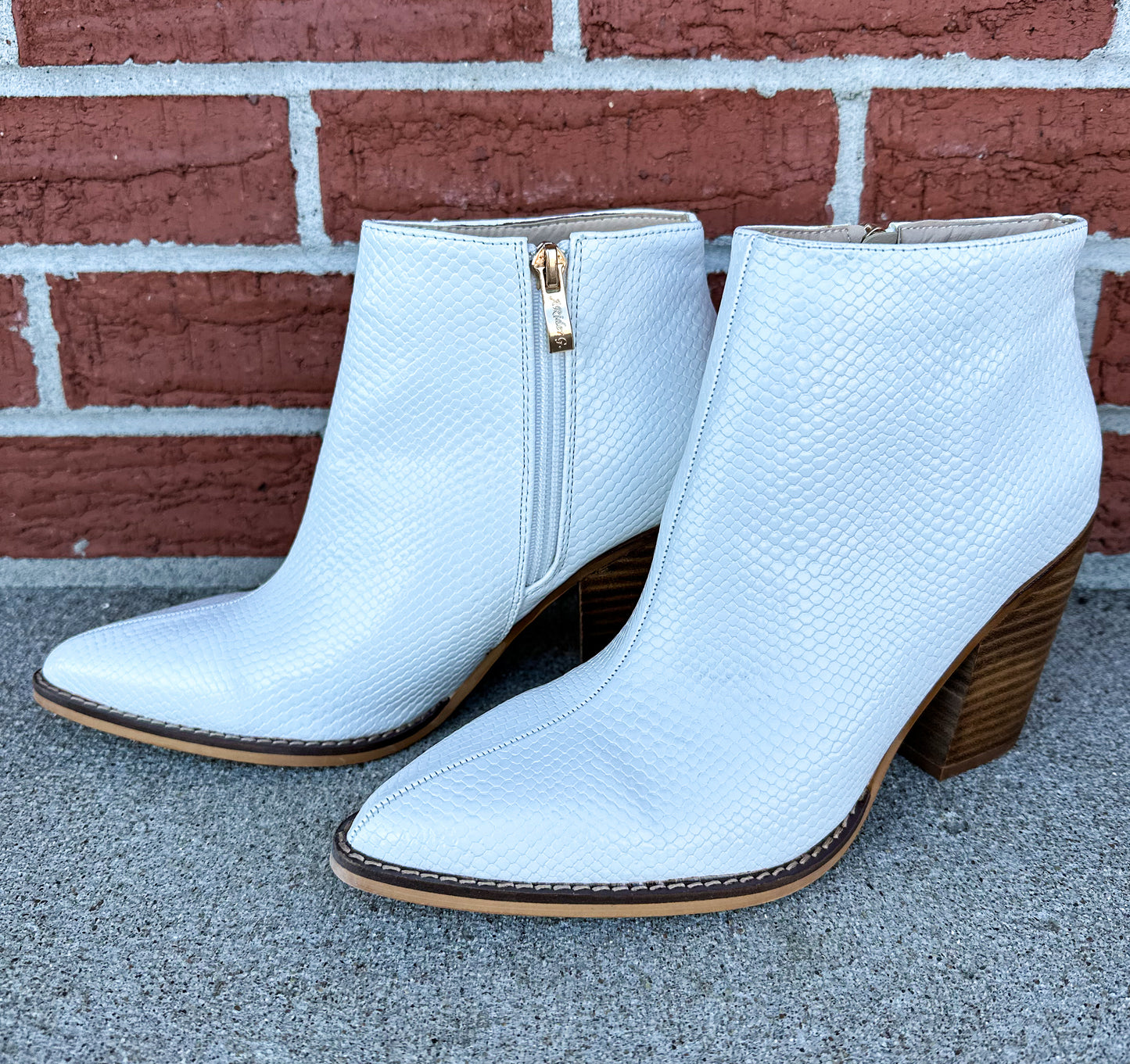Winona White Winter Booties