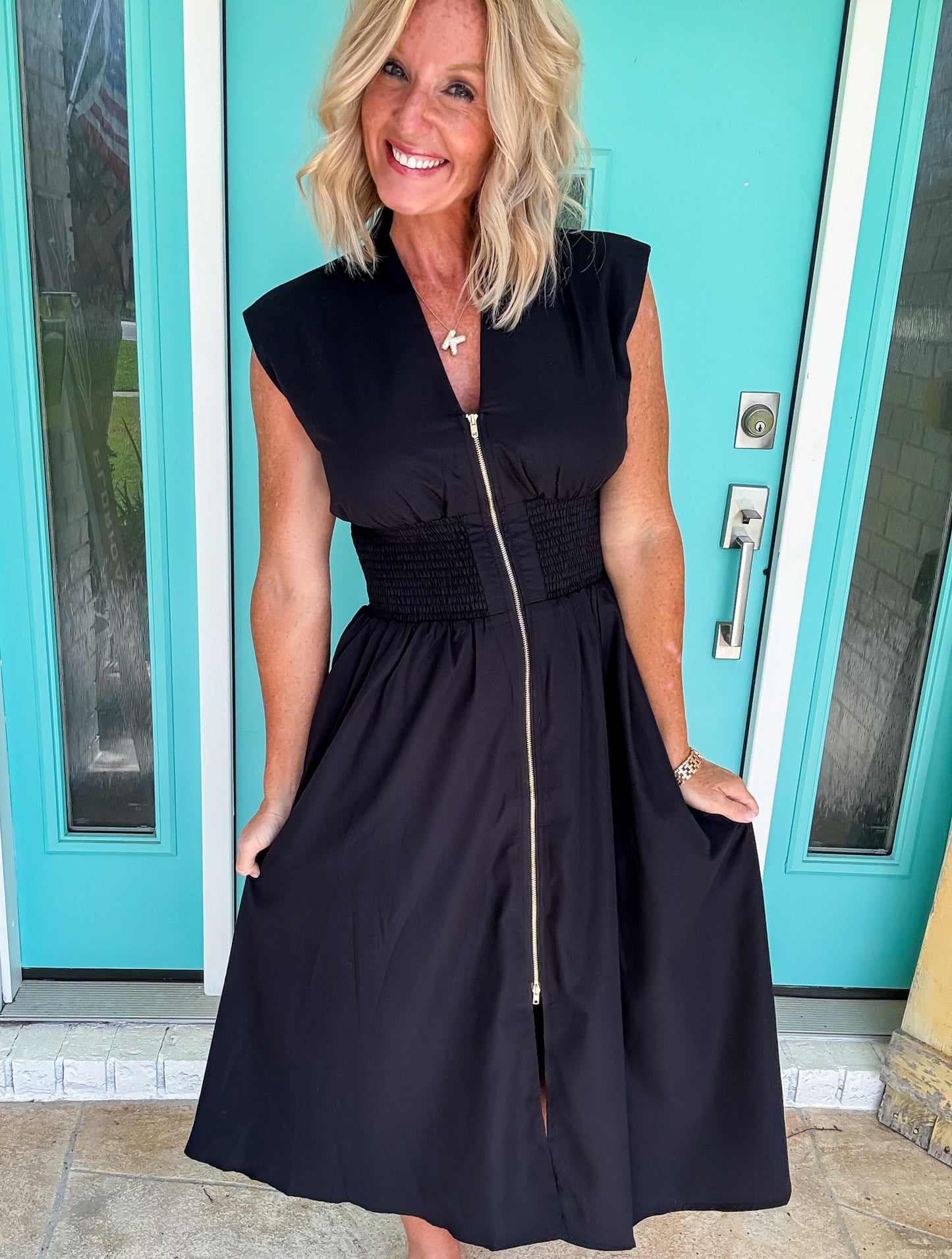 Stella Solid Smocked Dress