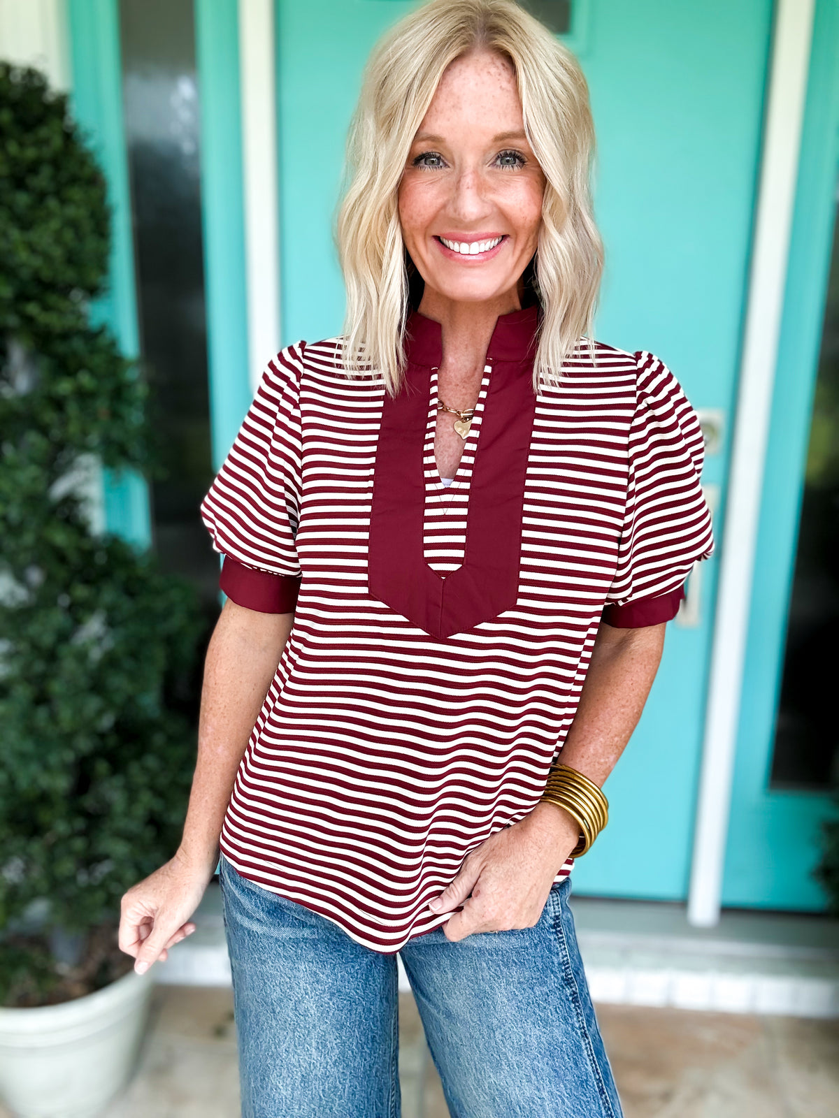 Burgundy Babe Blouse