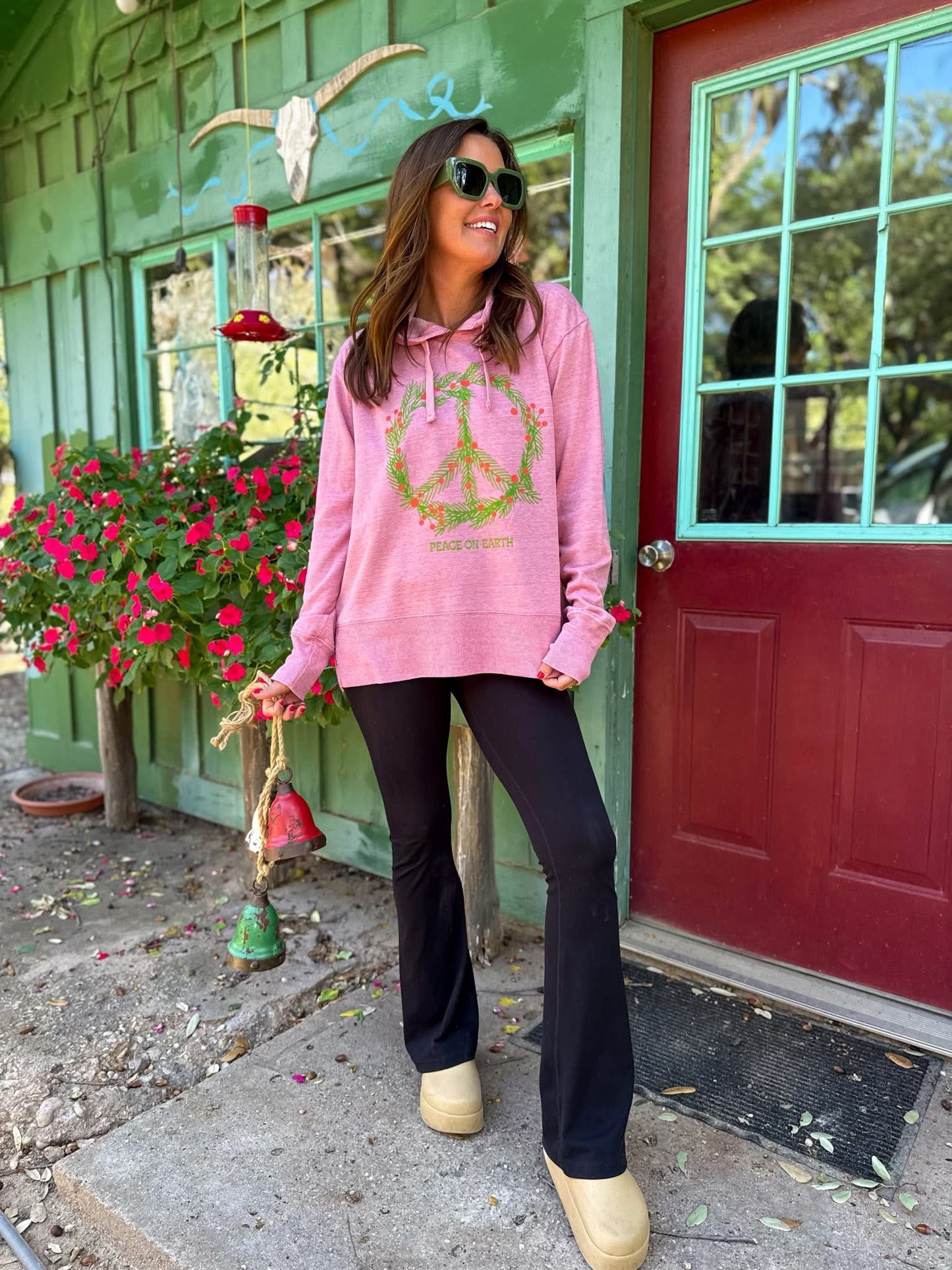 Peace on Earth Wreath Hoodie