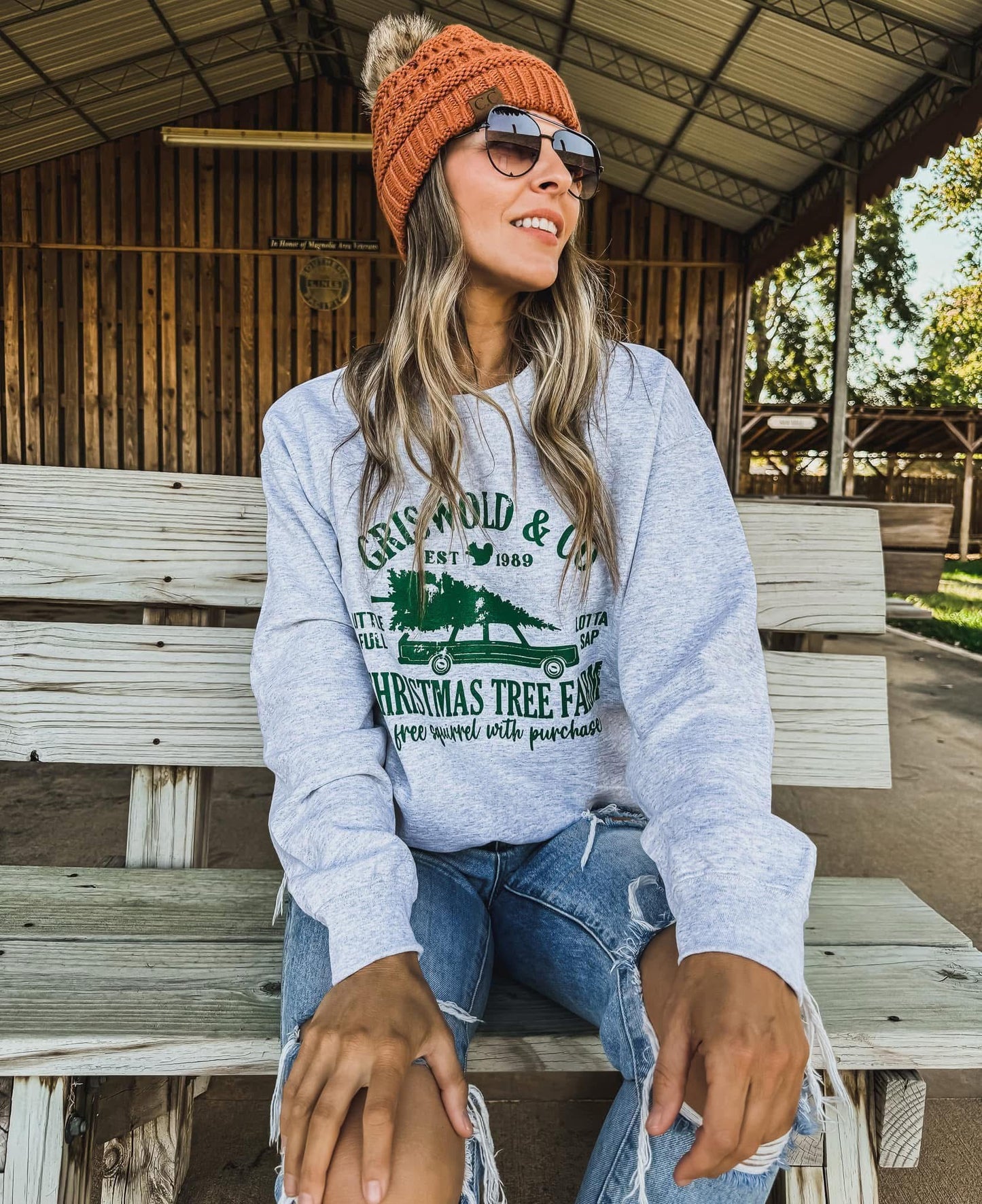 Griswold Tree Farm Sweatshirt - - GREY