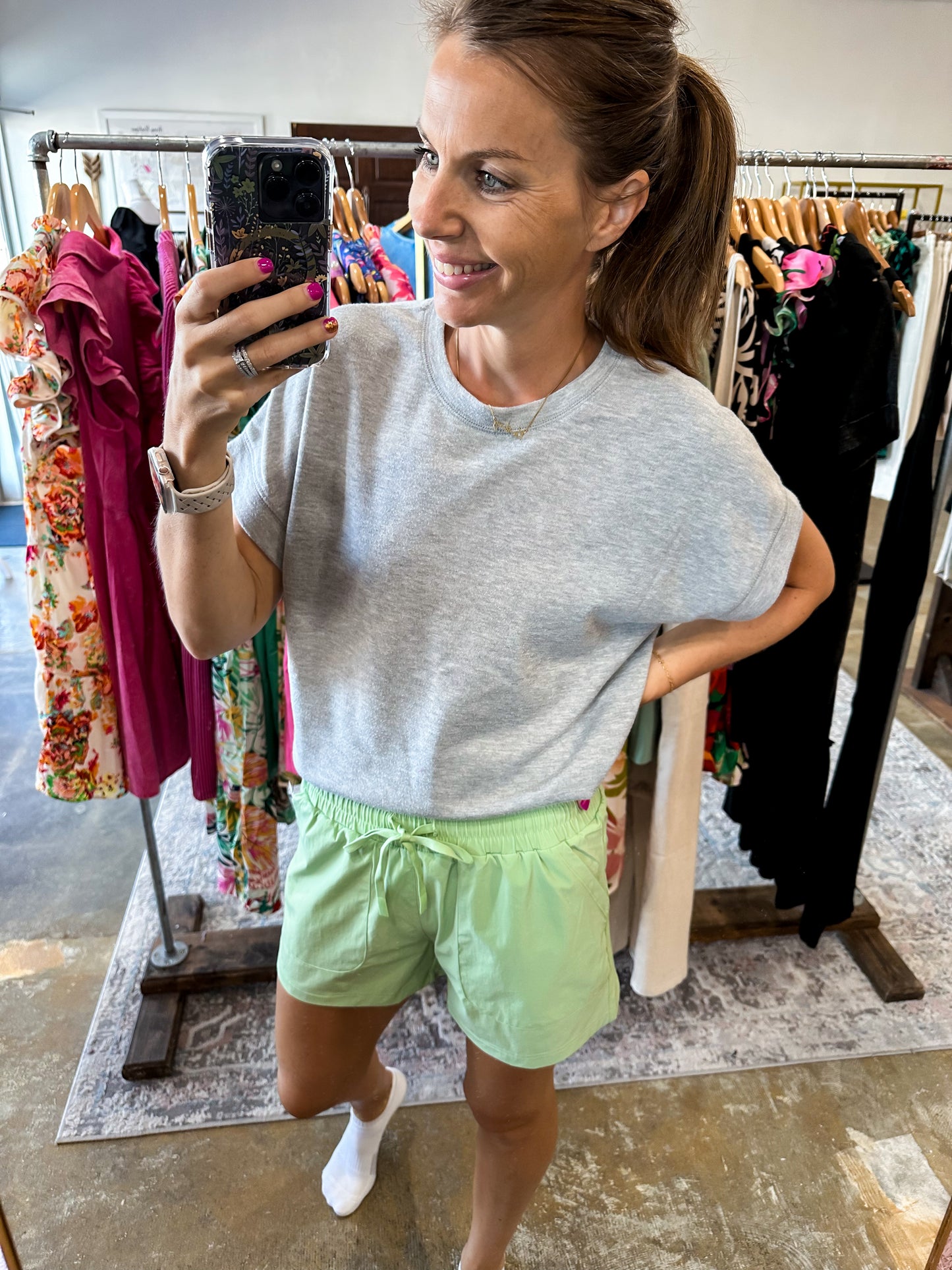 On the Go Stretchy Workout Shorts by Mono B
