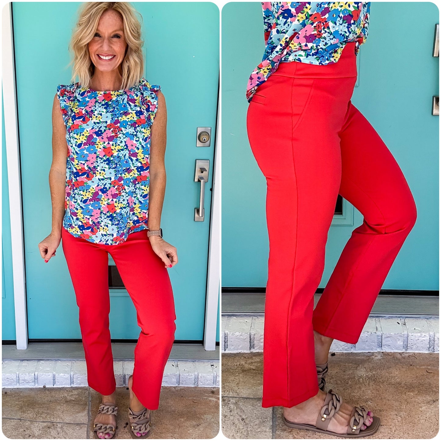 The Bella Flex Straight Dress Pants *stretch*