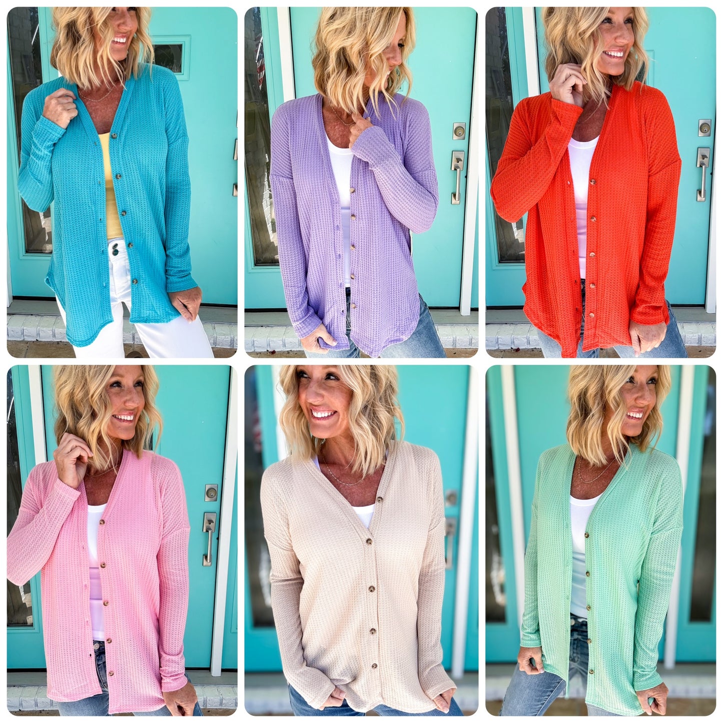 Waffle Bliss Cardigan