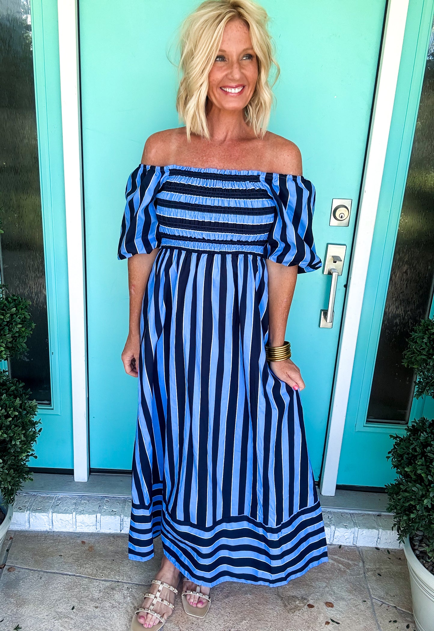 Bold Blues Dress
