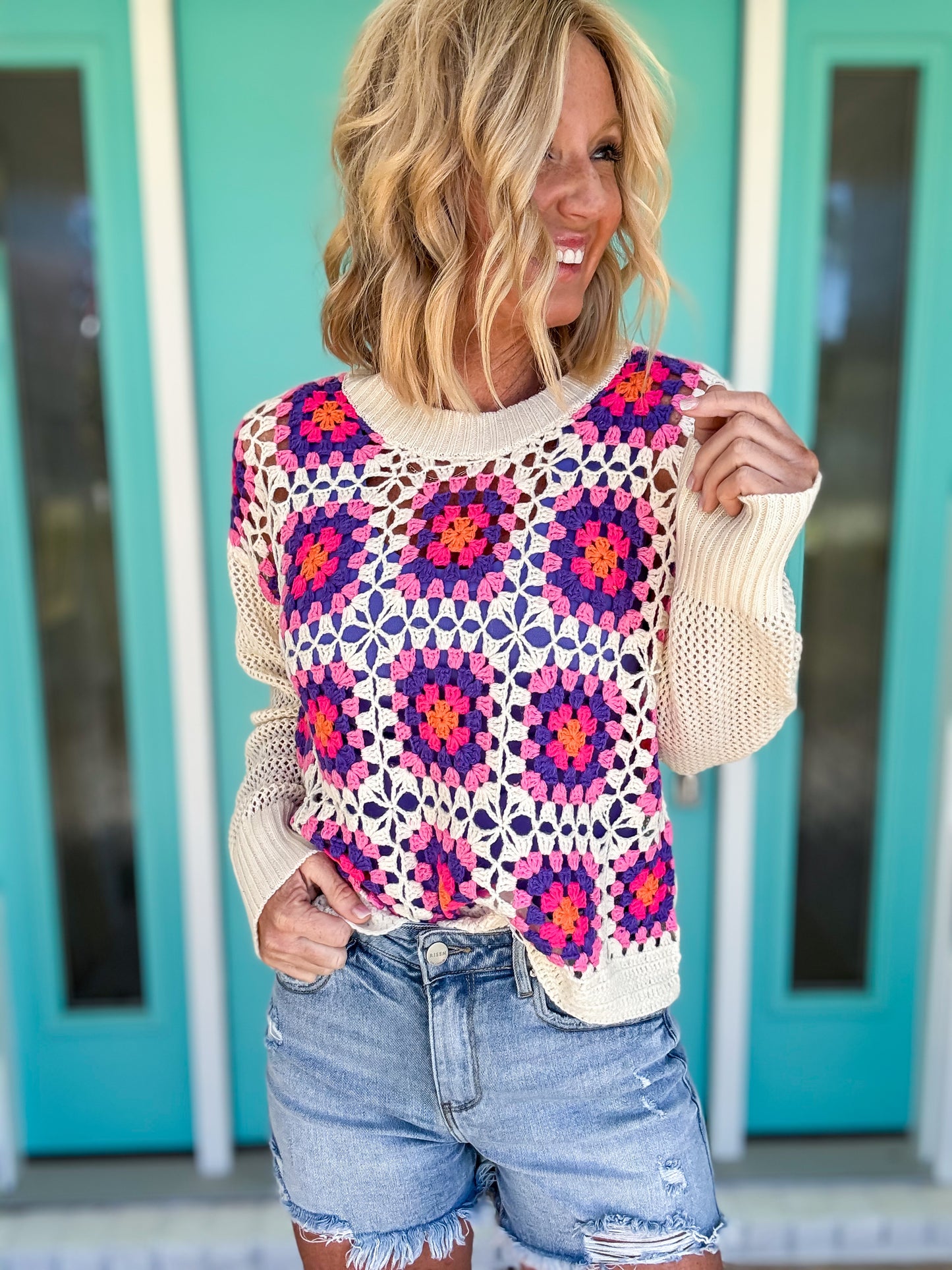 Not Your Grandma's Crochet Sweater