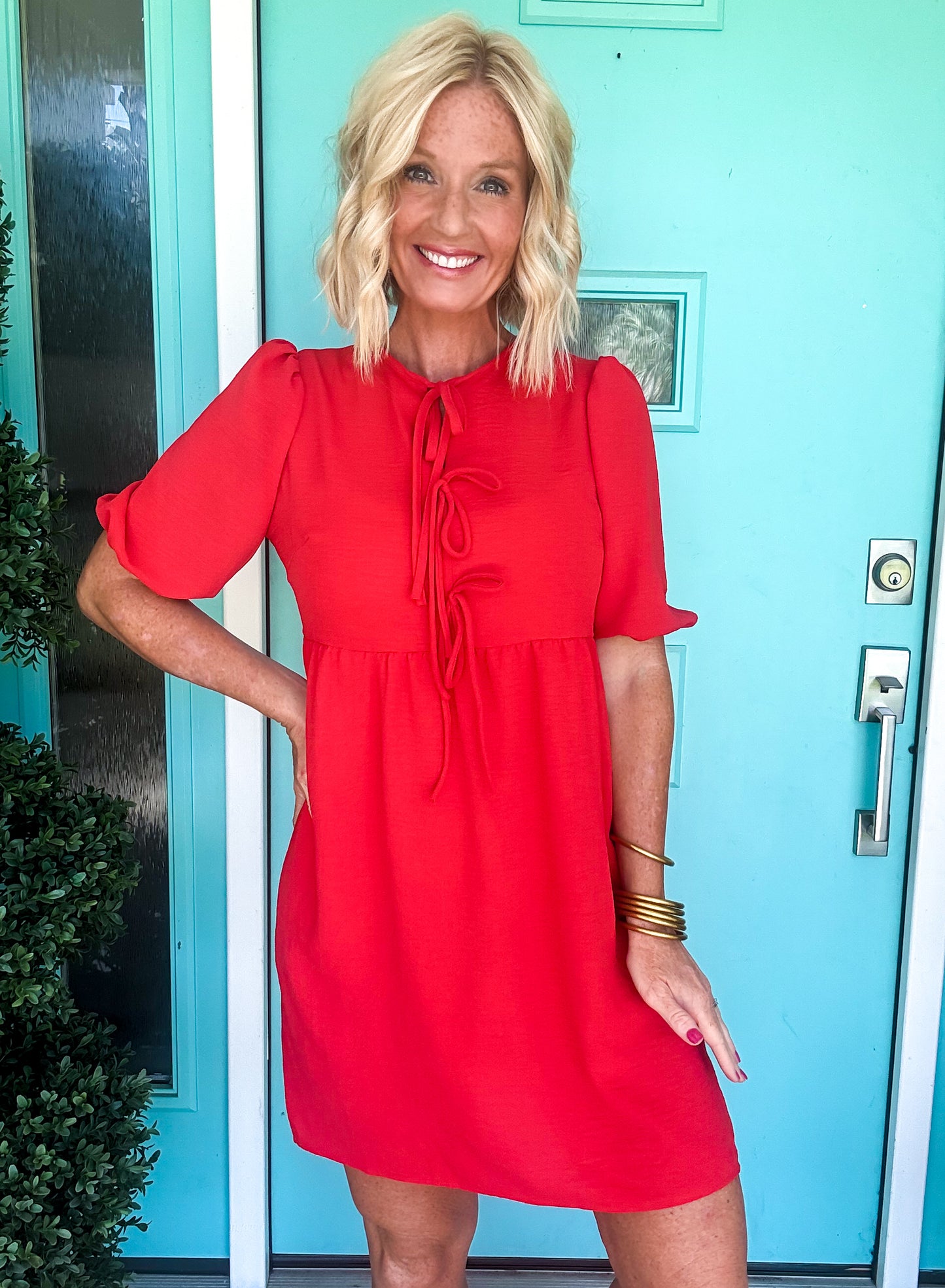 Red Cutie Bow Dress