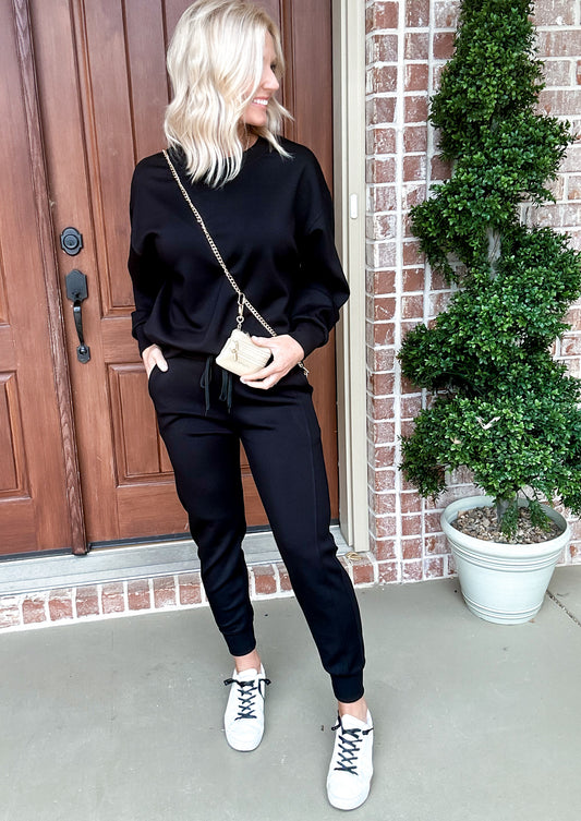 Luxurious Scuba Joggers -- Black