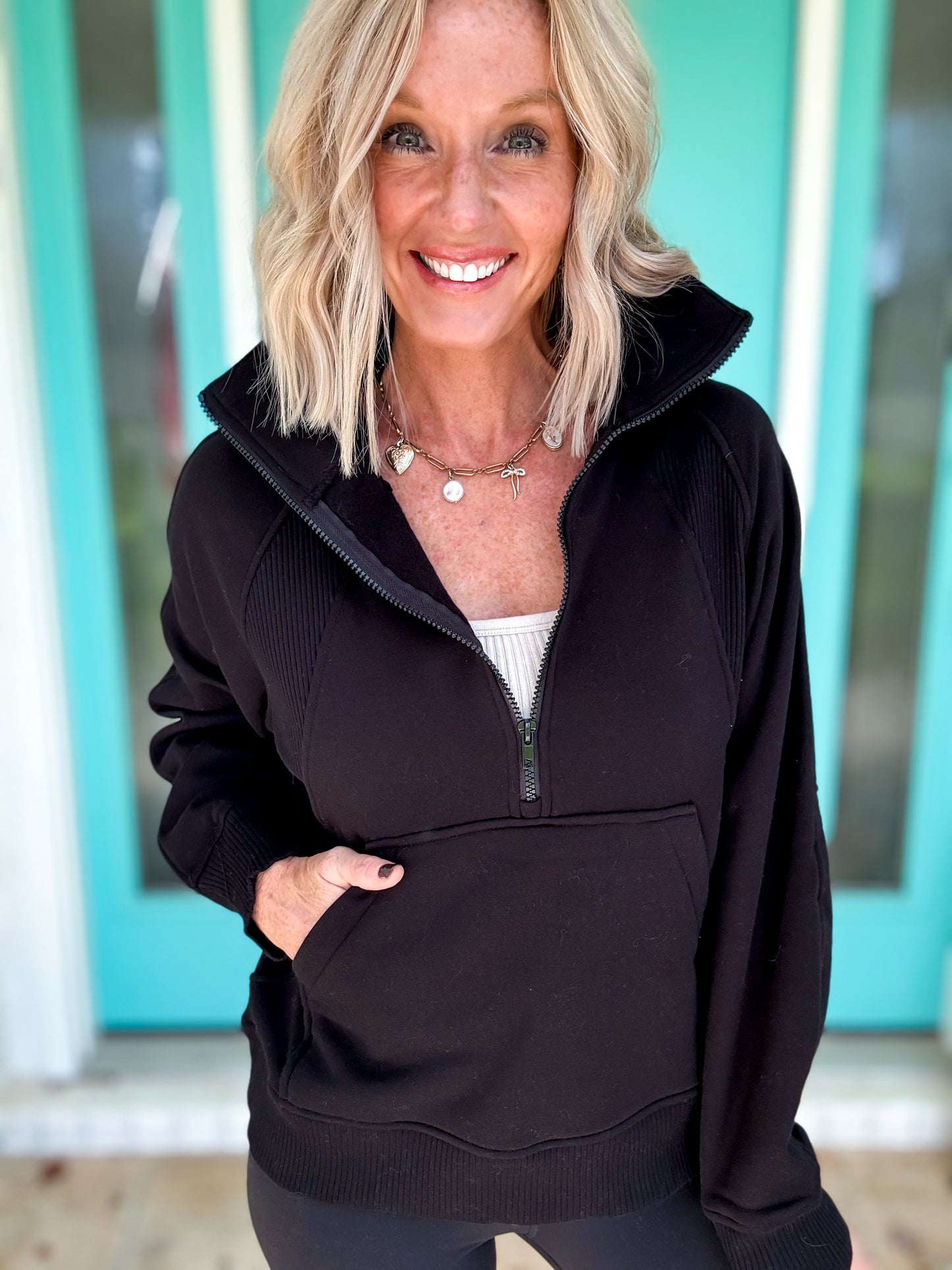 Cozy Details Fleece Pullover