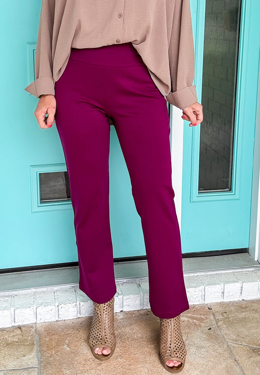 The Bella Flex Straight Dress Pants *stretch*