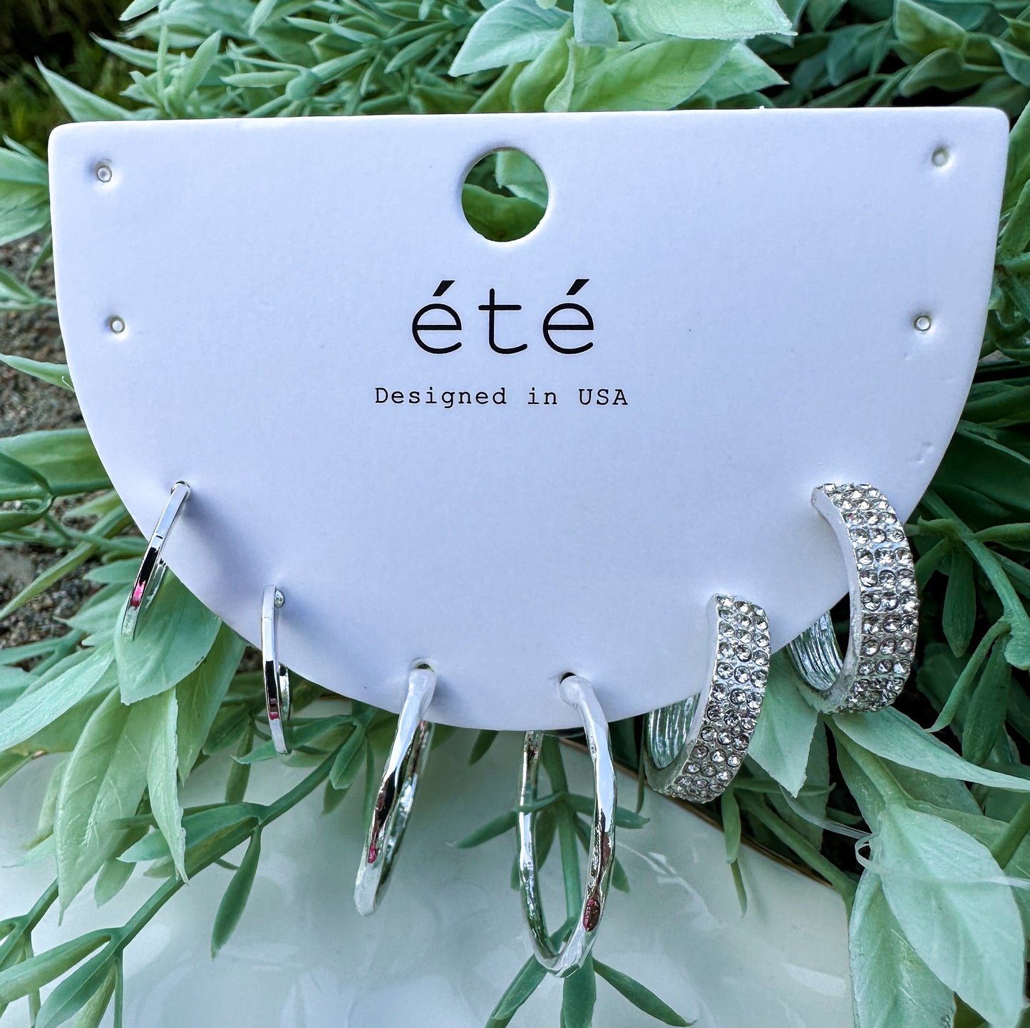 The Dainty Hoop & Rhinestone Set
