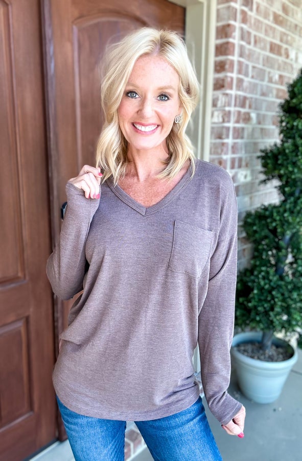 Vicious V Neck Chest Pocket Top