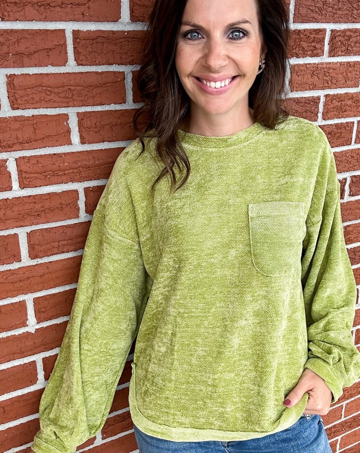 Pleated Puff Sleeve Textured Soft Knit Top