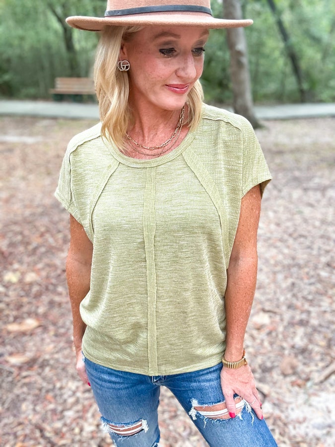 Rags to Riches Rib Knit Top