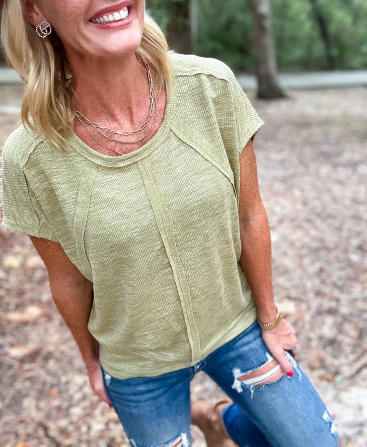 Rags to Riches Rib Knit Top