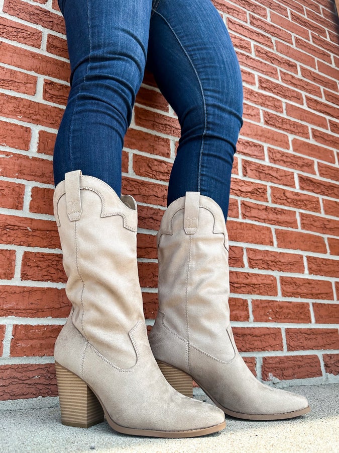 Here for Fall Mid Calf Boot