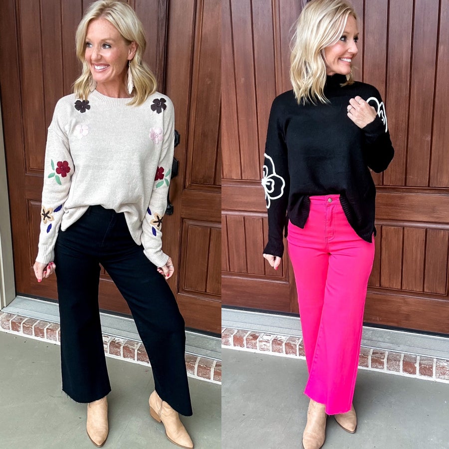 You're a Rockstar Wide Leg Cropped Jean