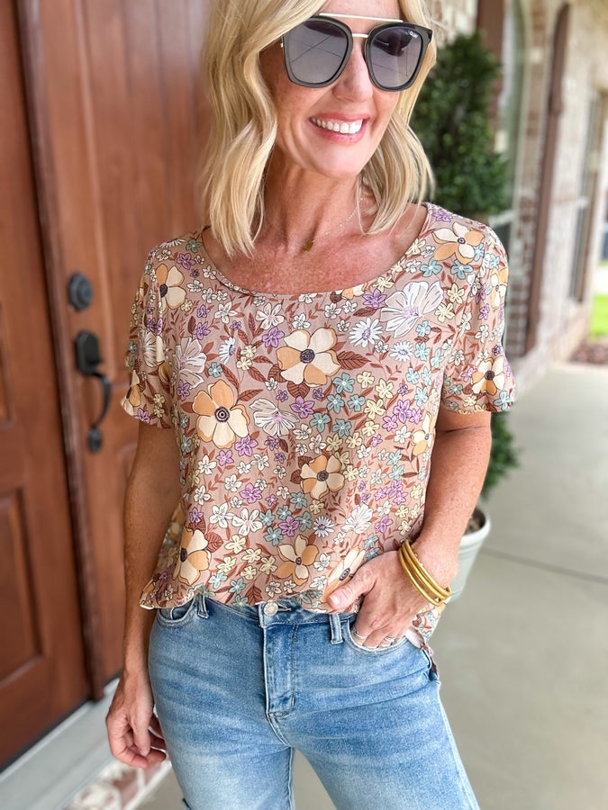 Forget Me Not Floral Top