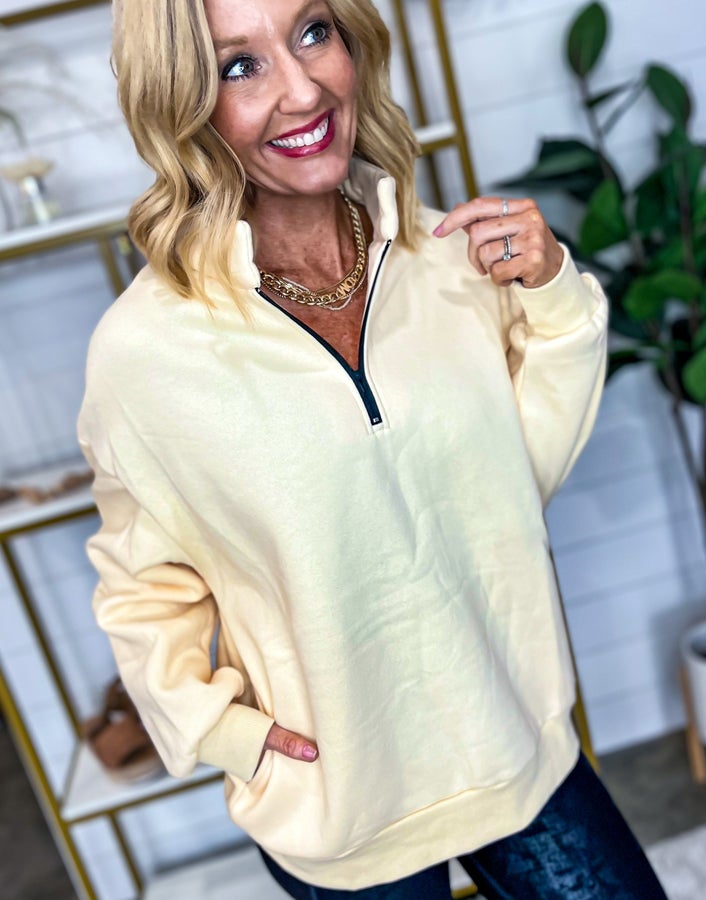 Twenty 17 Quarter Zip Pullover w/ Pockets