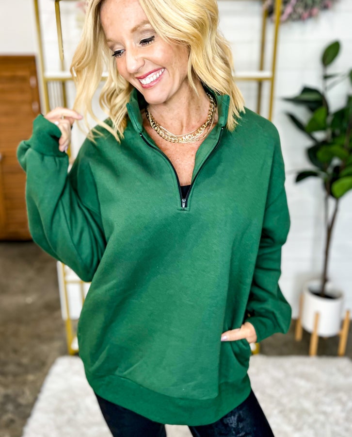 Twenty 17 Quarter Zip Pullover w/ Pockets