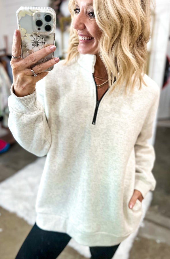 Twenty 17 Quarter Zip Pullover w/ Pockets