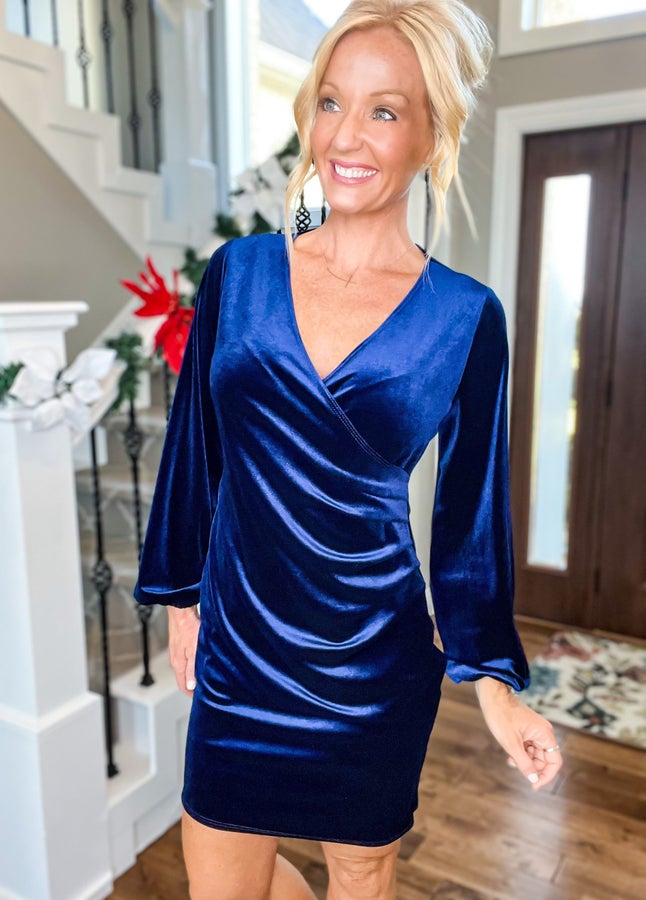 Viva La Velvet Wrap Style Dress