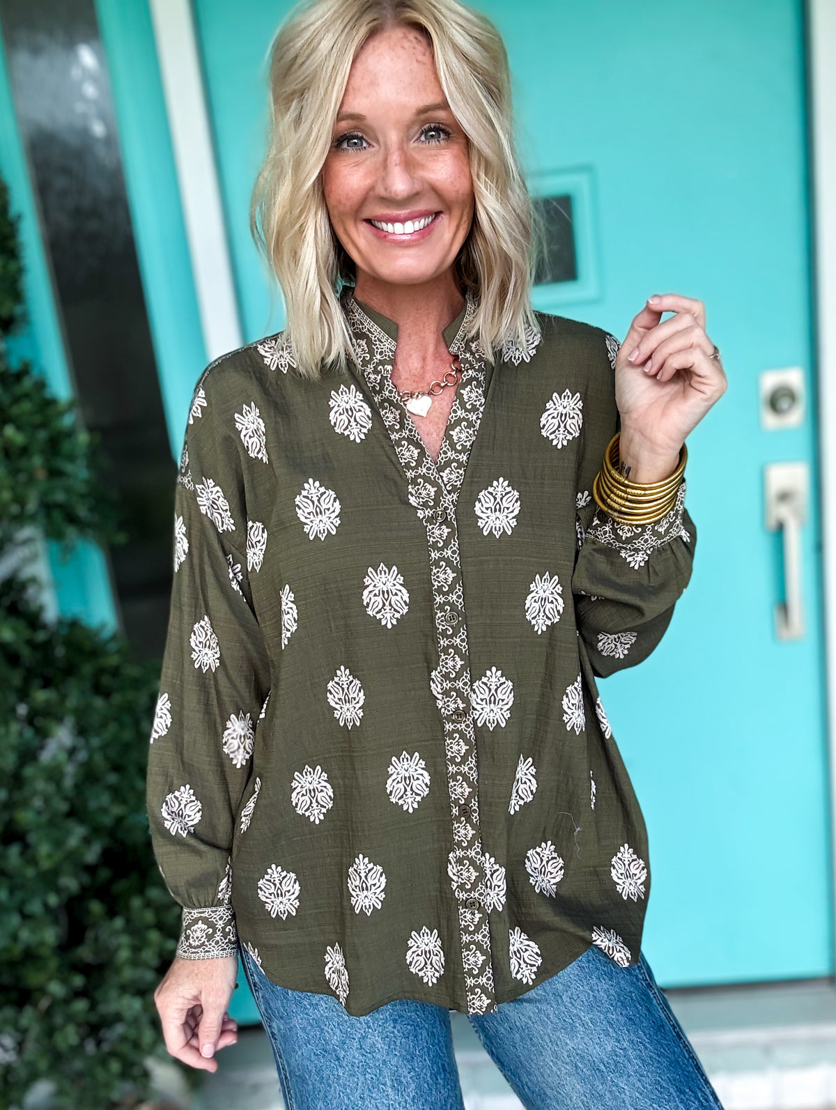 Rustic Olive Top