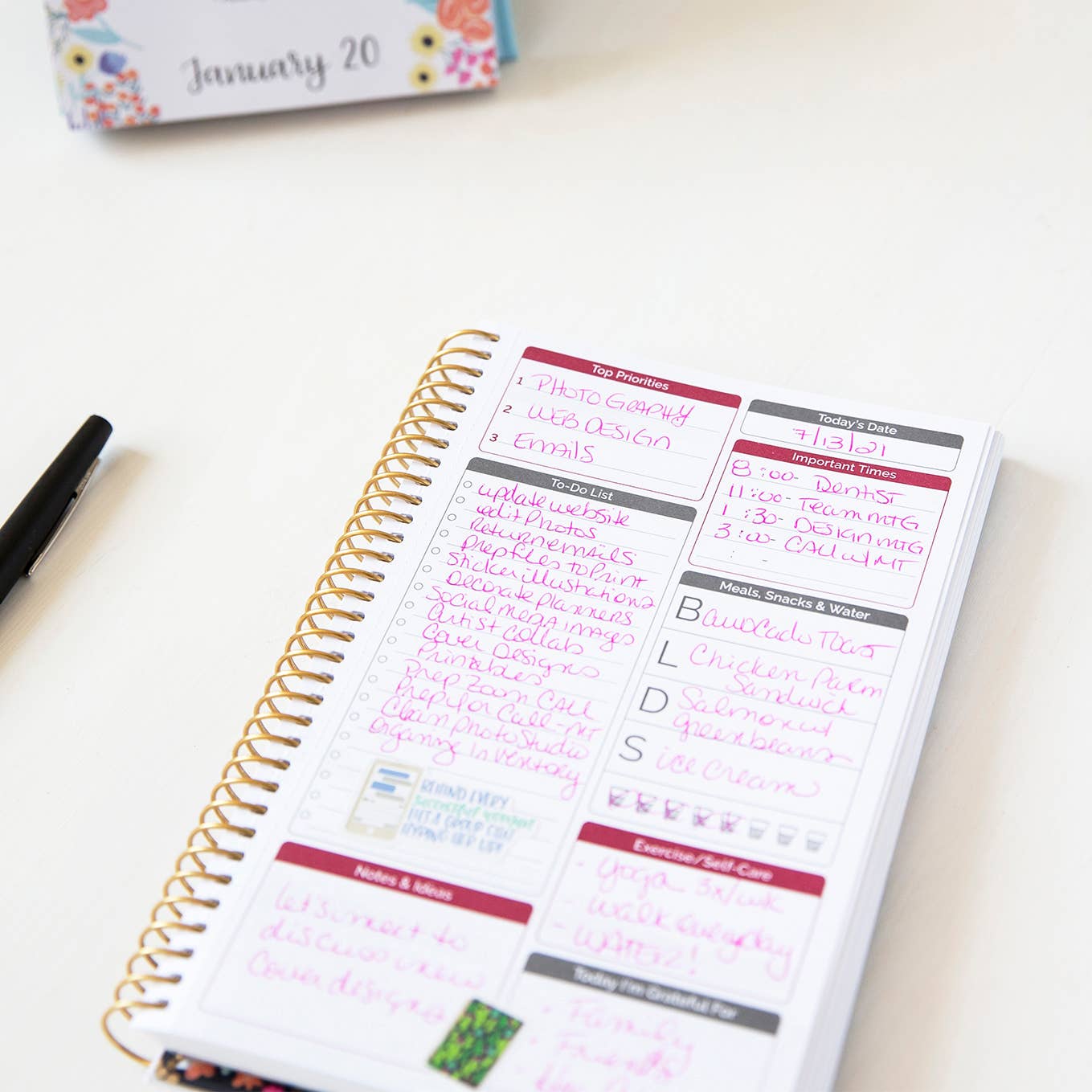 Notes, Goals, & To Do Bounded Book