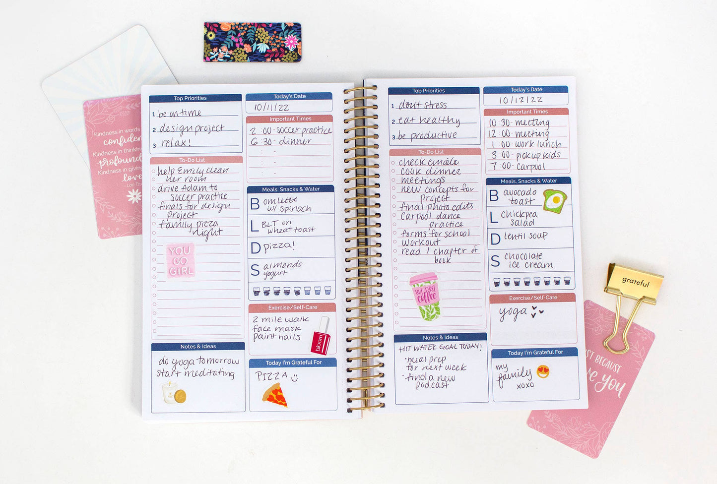 Notes, Goals, & To Do Bounded Book