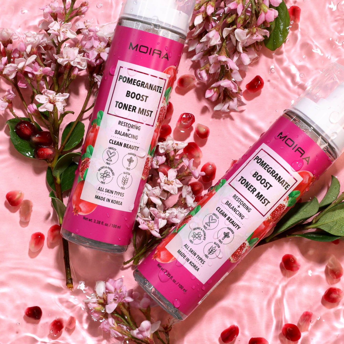 Moira Cosmetics - Boost Toner Mist- Pomegranate