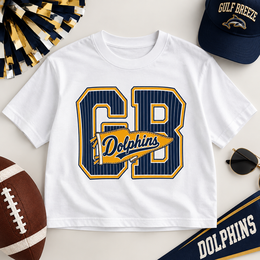 GB Varsity Stripes Cropped-Ish Tee