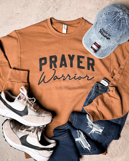 Prayer Warrior Rust Sweatshirt