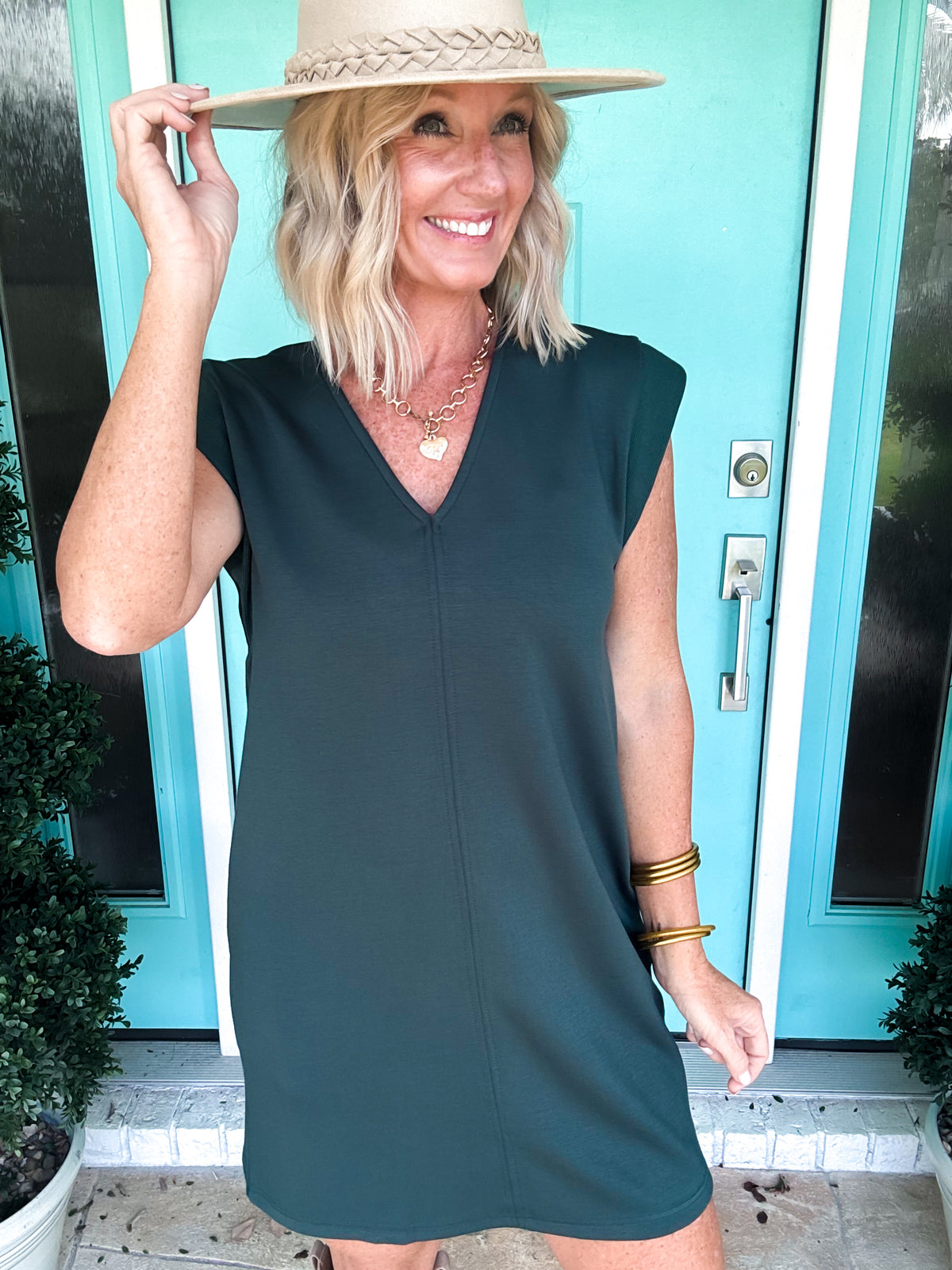 Fall Center Line Scuba Dress