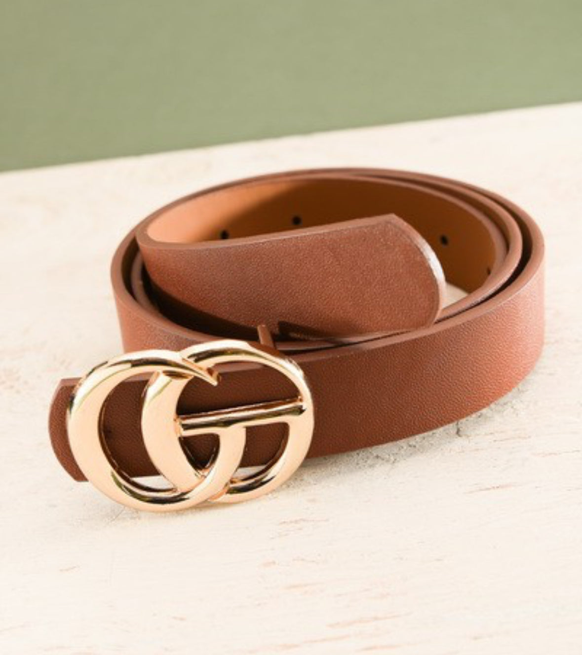 CG Gold Buckle Belts