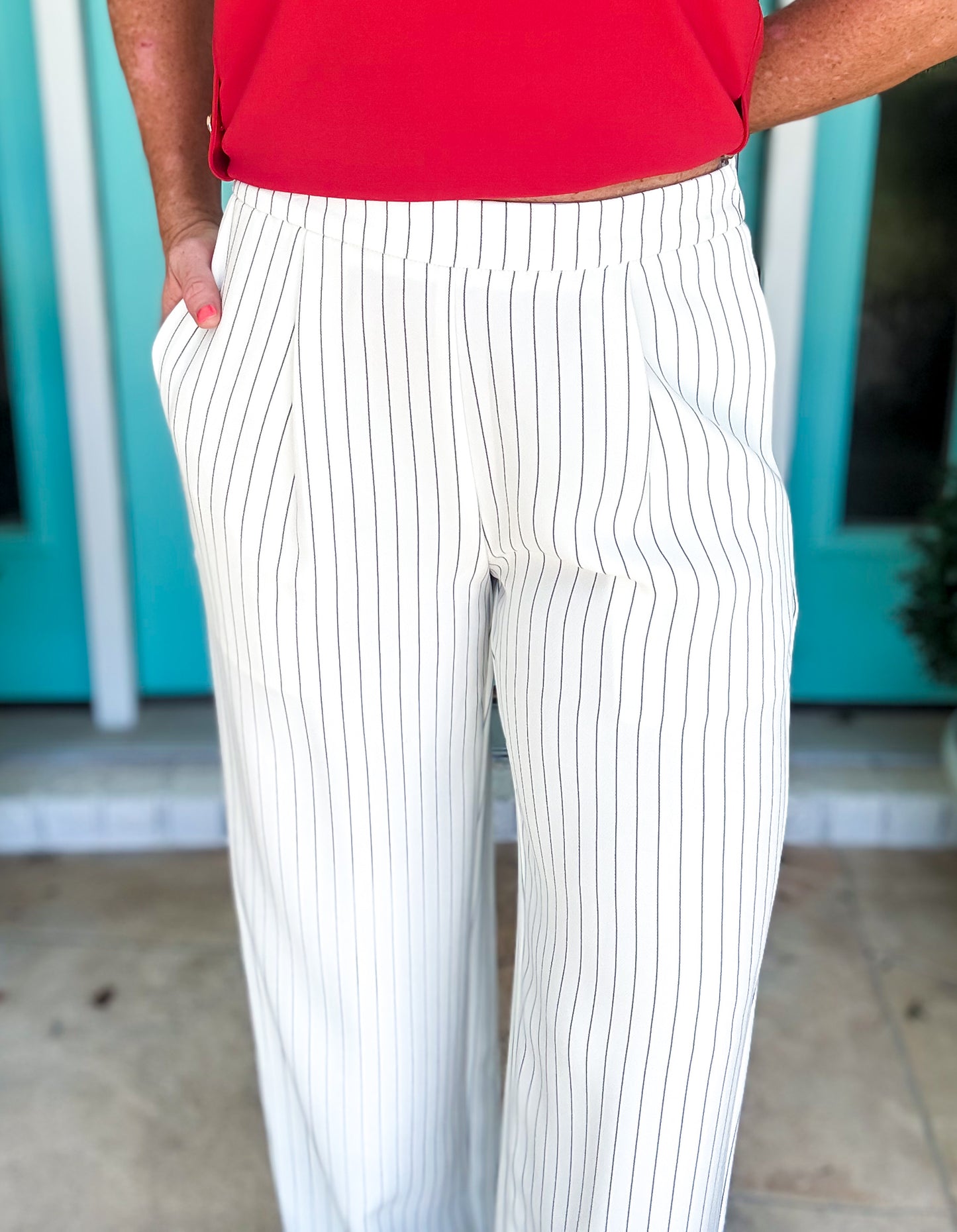 Power Stripe Trouser Pants