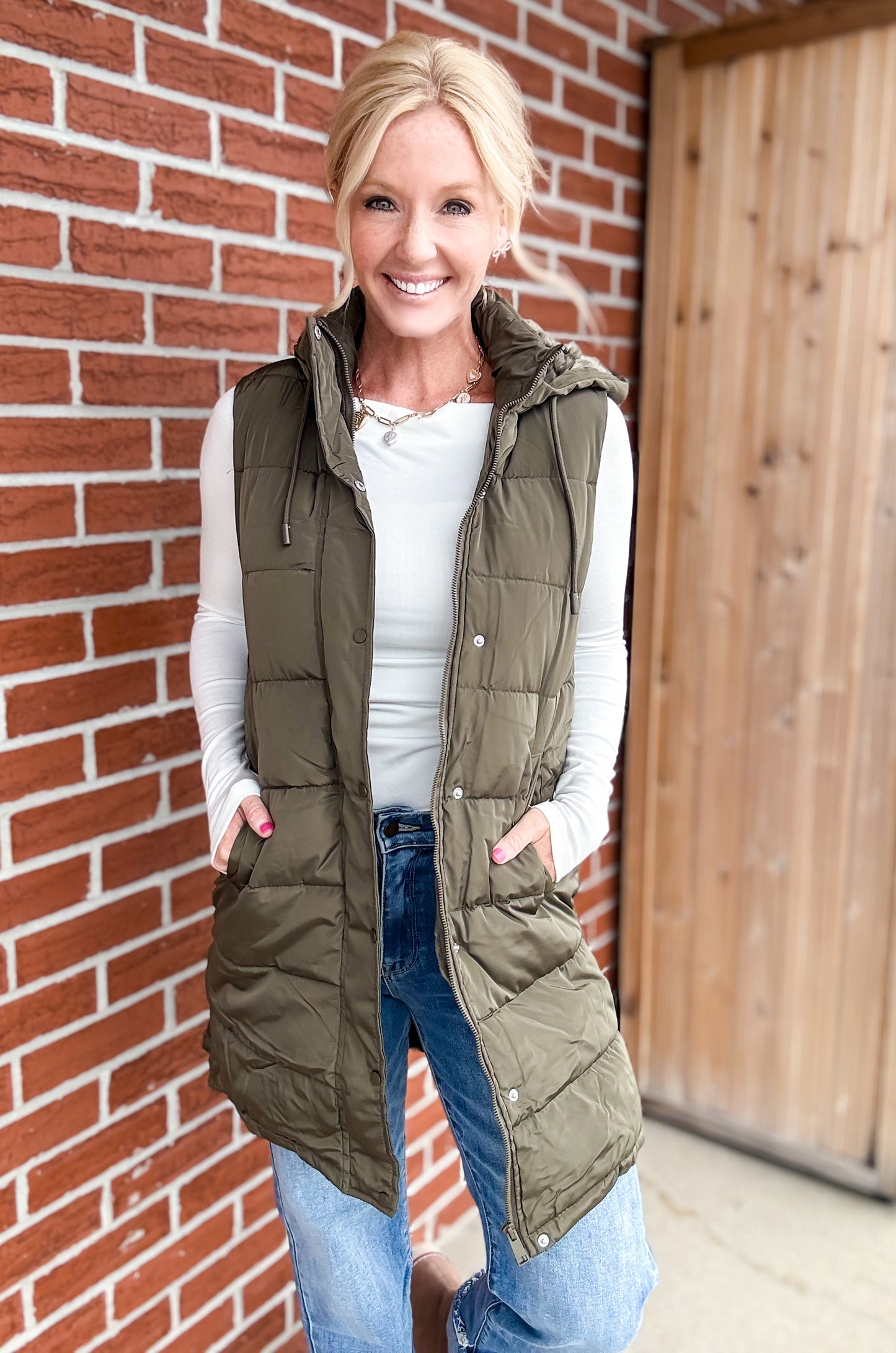 All Day Warmth Longline Puffer Vest