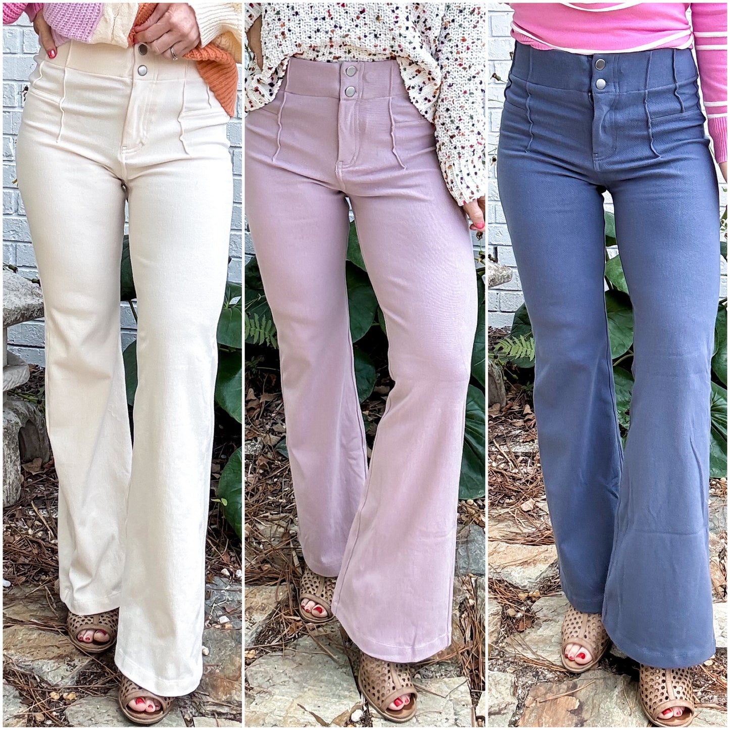 The Amelia Stretch Flared Pants SPRING 2025