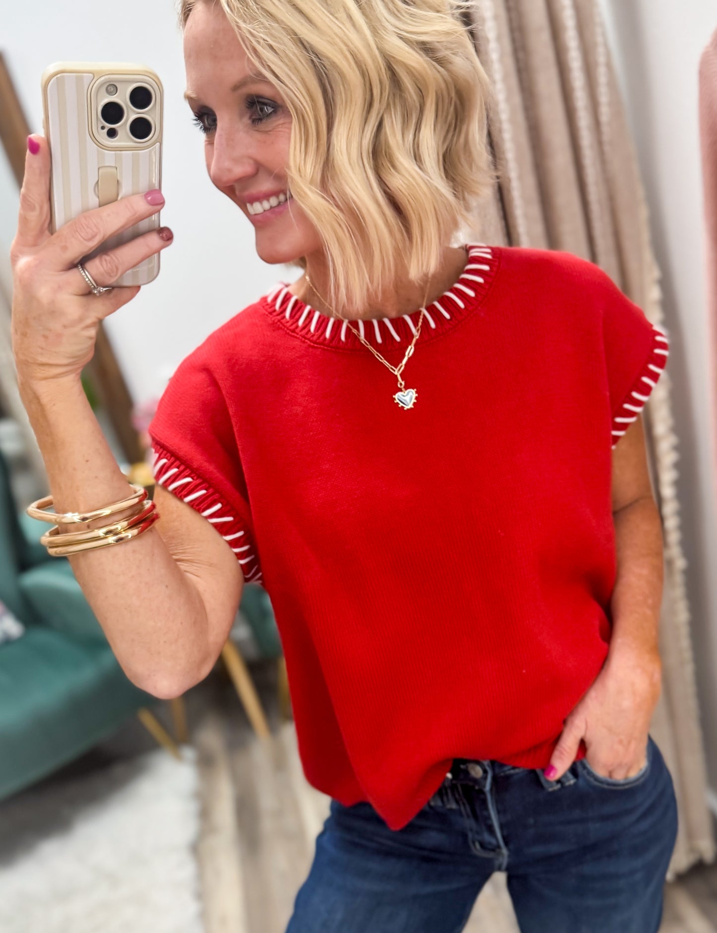 Fresh Air Open Stitch Sweater