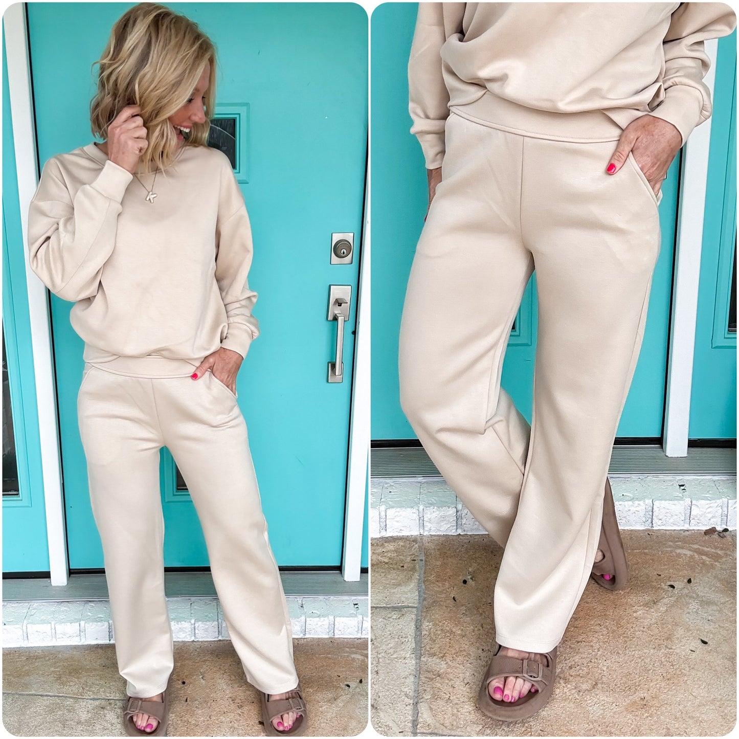 Luxurious Scuba Wide Leg Pants