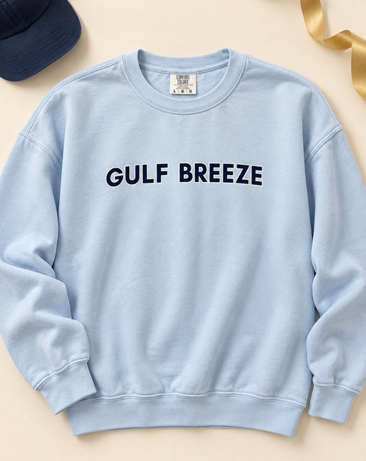 Gulf Breeze Baby Blue Comfort Colors Sweatshirt
