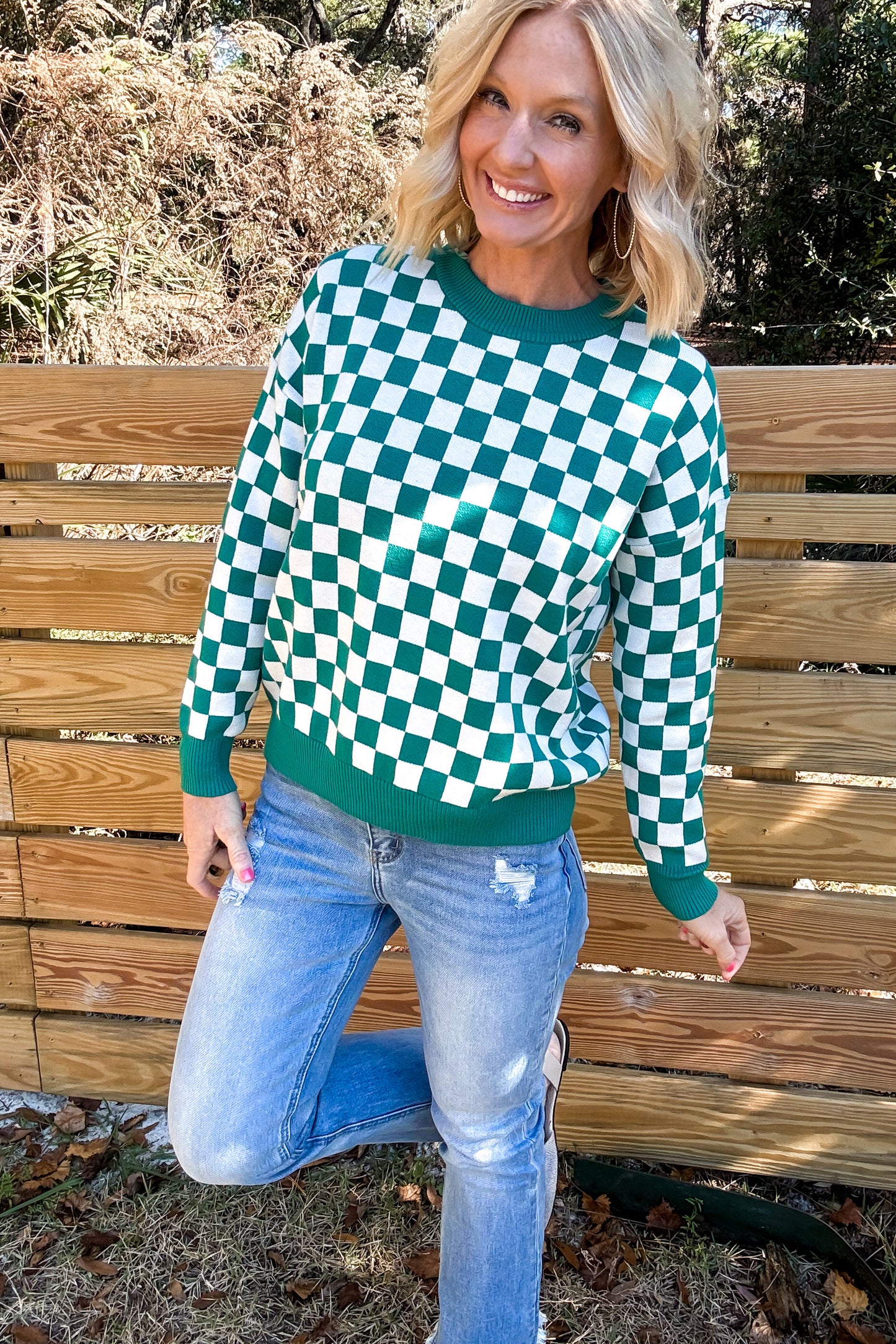 Checkered Craze Sweater