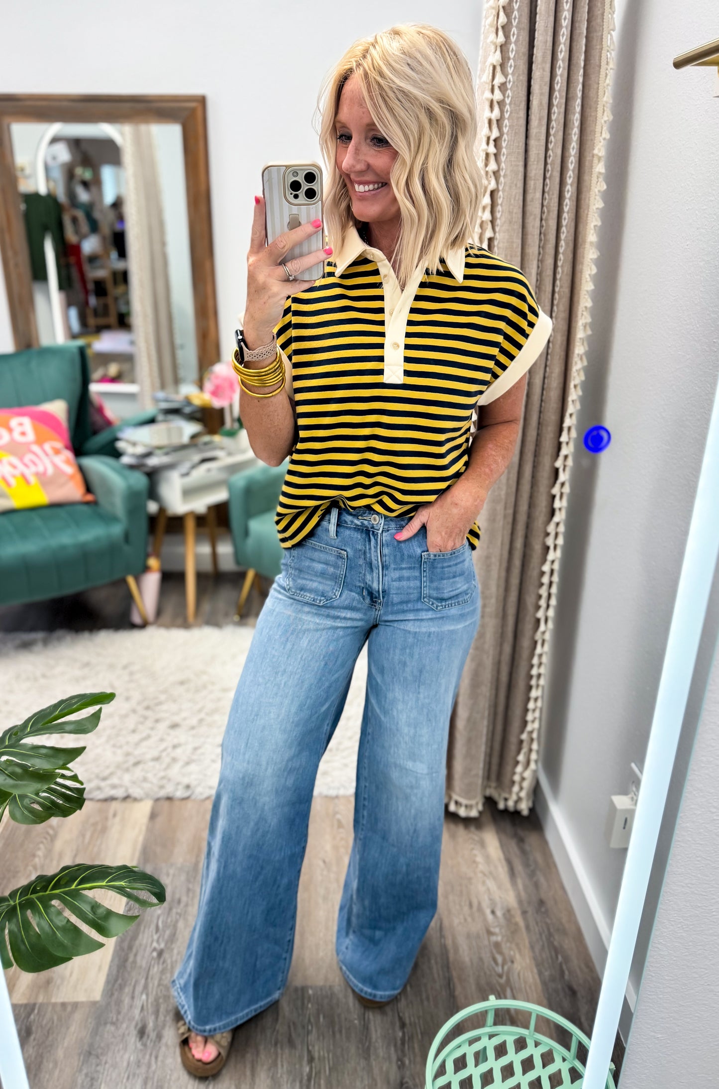 Front Row Wide Leg Jeans
