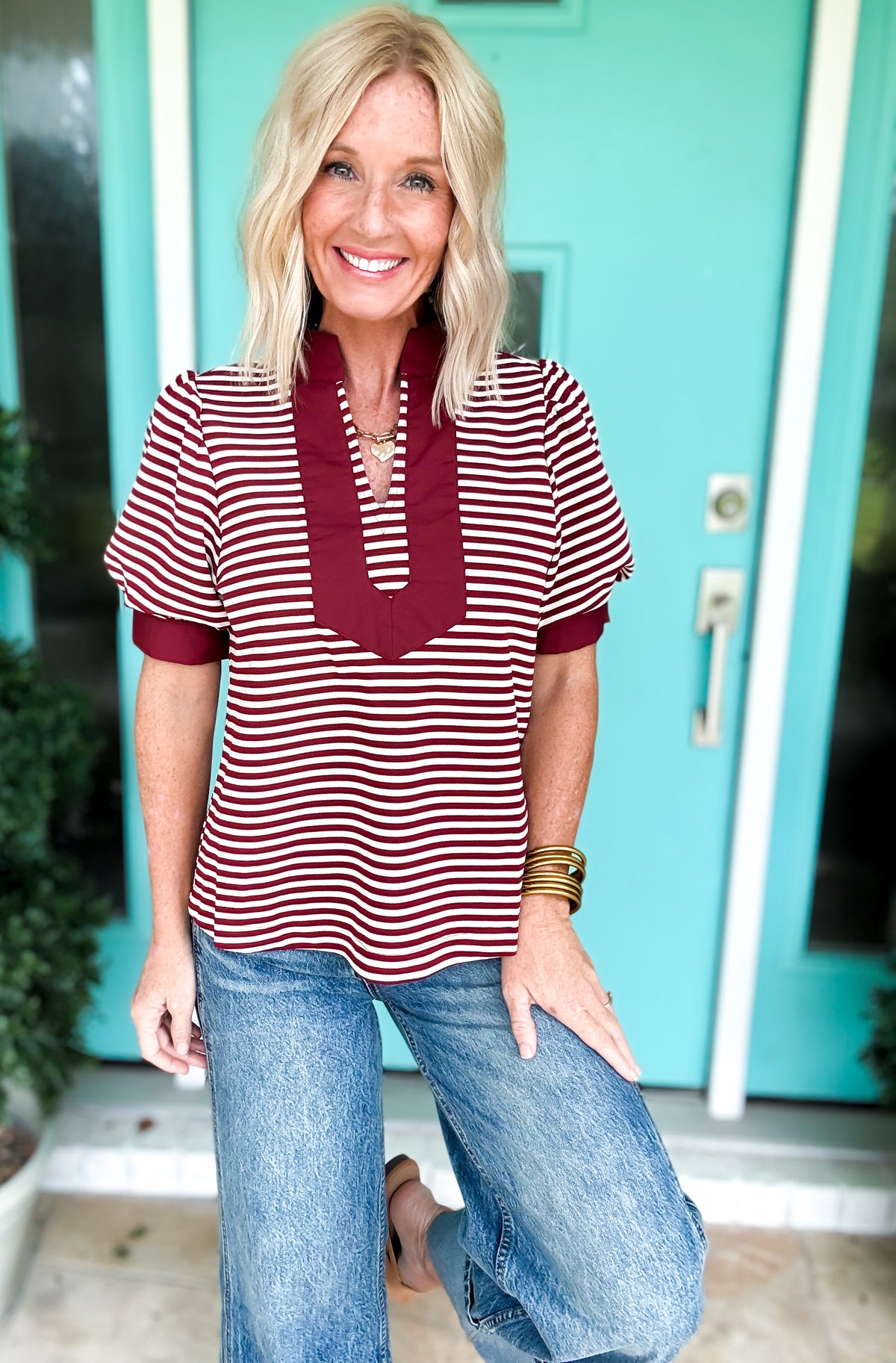 Burgundy Babe Blouse