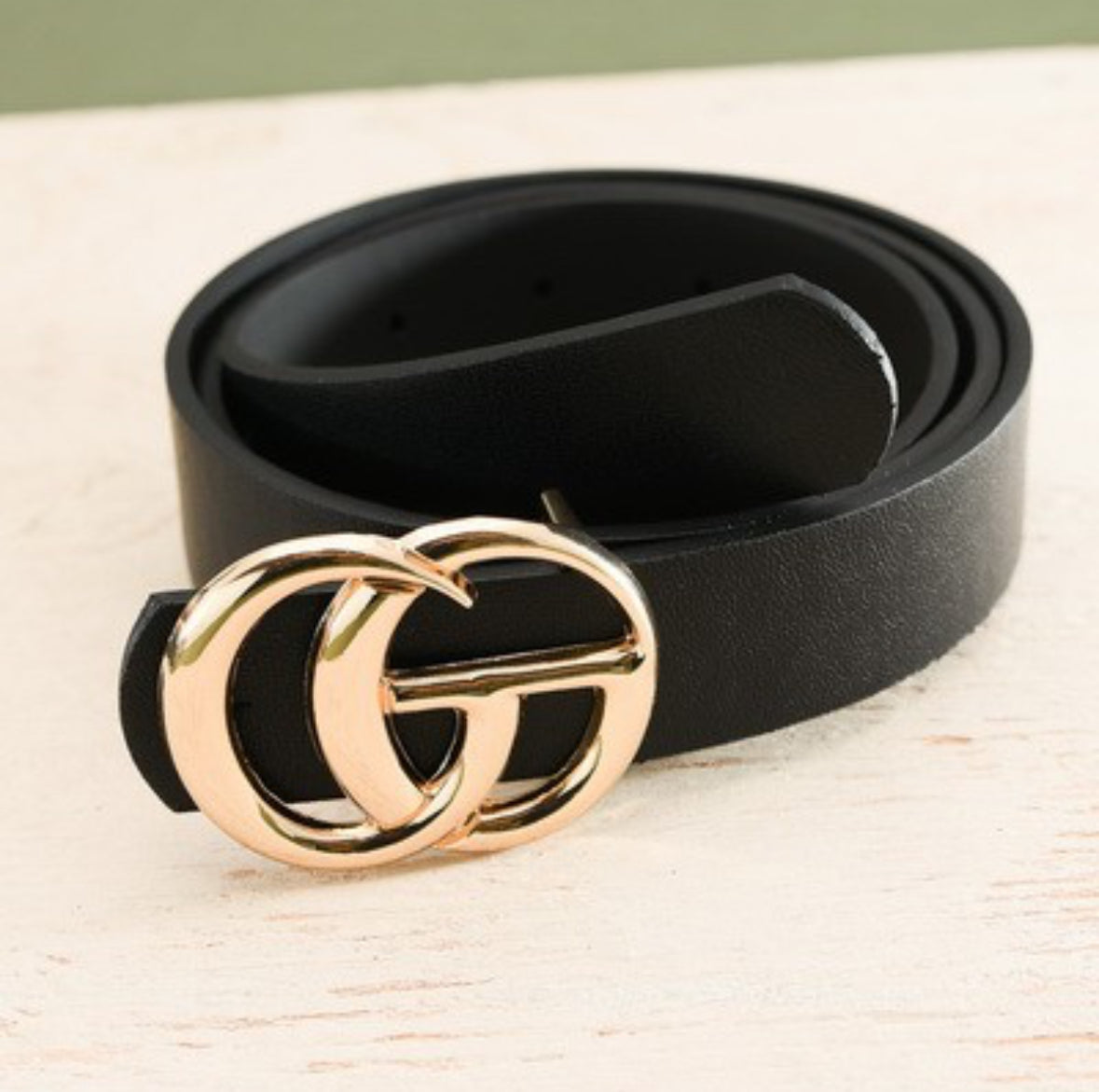 CG Gold Buckle Belts