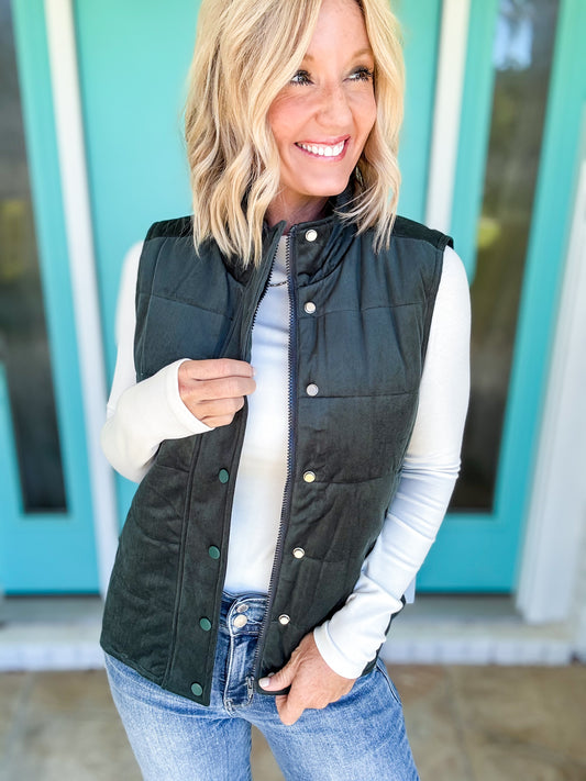 The Cordy Puffer Vest by Staccato